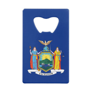 Abrebotellas De Tarjeta De Crédito Nueva York: El Estado Imperial, bandera de la Gran