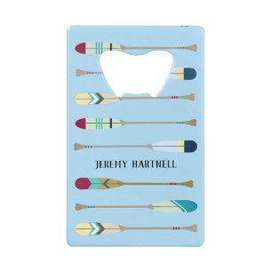 Abrebotellas De Tarjeta De Crédito Oars de estilo vintage