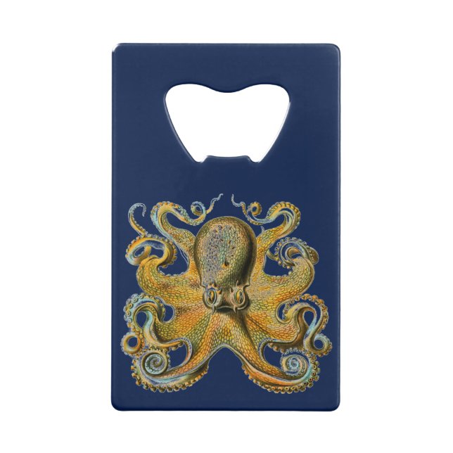 Abrebotellas De Tarjeta De Crédito Octopus (Reverso)