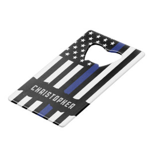 Abrebotellas De Tarjeta De Crédito Oficial de policía personalizado policía de la Lín