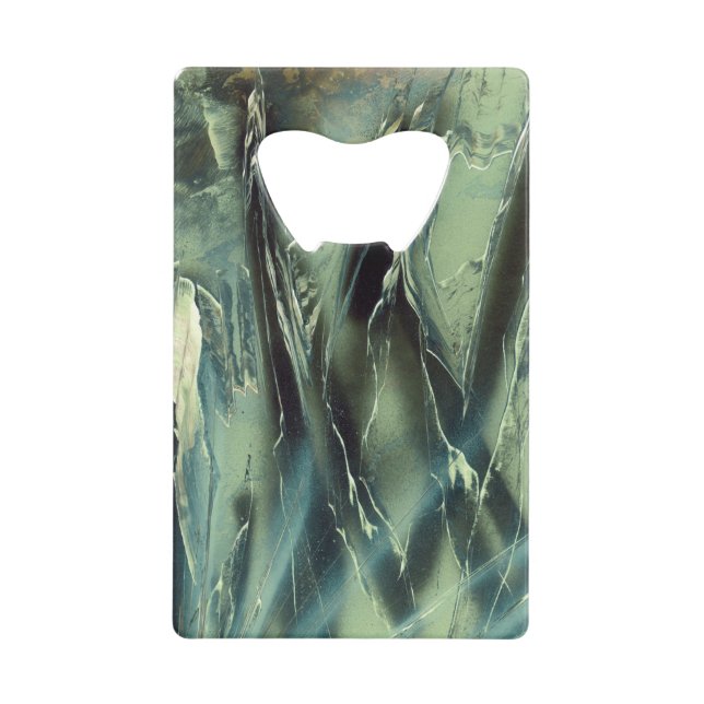 Abrebotellas De Tarjeta De Crédito Ominoso sobre las rocas (Anverso)