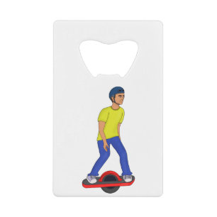 Abrebotellas De Tarjeta De Crédito Onewheeling Dude