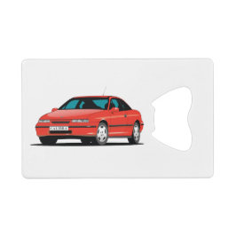 Abrebotellas De Tarjeta De Crédito Opel Calibra rojo