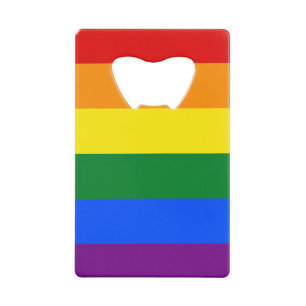 Abrebotellas De Tarjeta De Crédito Orgullo arcoiris