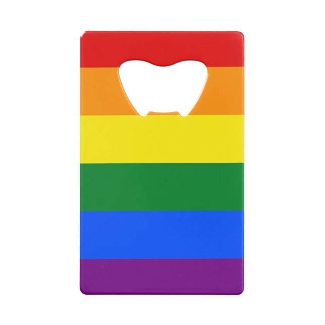 Abrebotellas De Tarjeta De Crédito Orgullo arcoiris (Anverso)