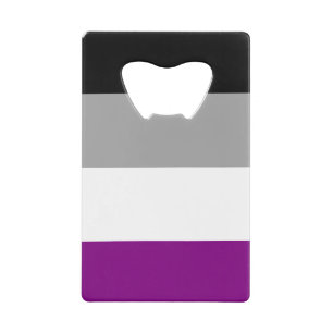 Abrebotellas De Tarjeta De Crédito Orgullo asexual