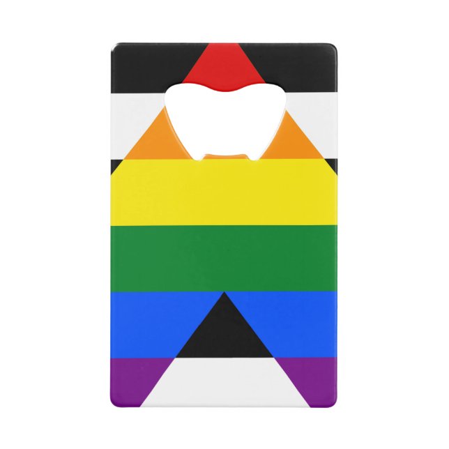 Abrebotellas De Tarjeta De Crédito Orgullo de aliado directo (Anverso)