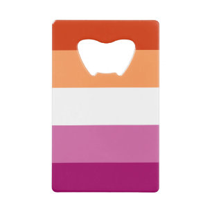 Abrebotellas De Tarjeta De Crédito Orgullo lésbico