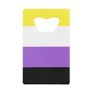 Abrebotellas De Tarjeta De Crédito Orgullo no binario