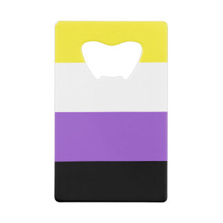 Abrebotellas De Tarjeta De Crédito Orgullo no binario