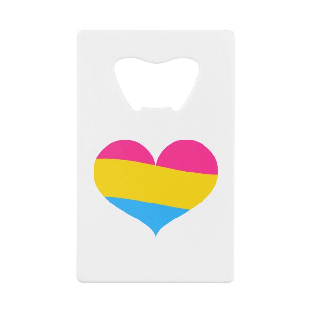 Abrebotellas De Tarjeta De Crédito Orgullo Pansexual (Anverso)