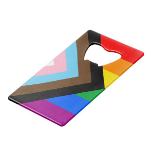 Abrebotellas De Tarjeta De Crédito Orgullo Progresista LGBTQ+