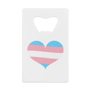 Abrebotellas De Tarjeta De Crédito Orgullo transgénero