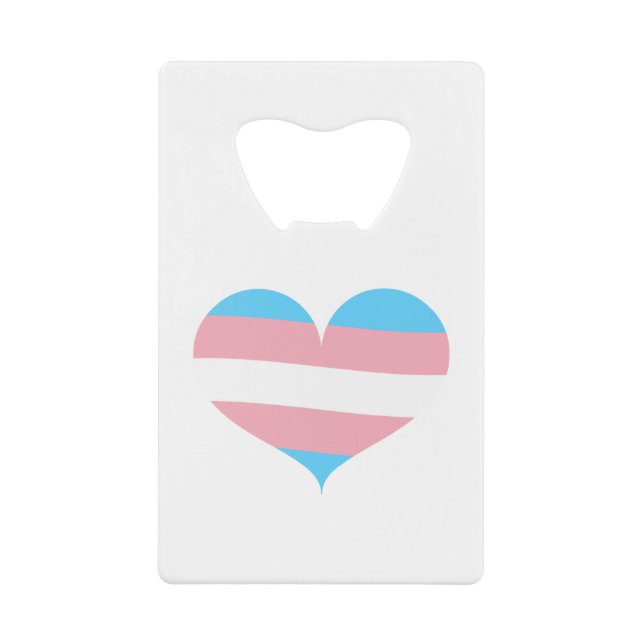 Abrebotellas De Tarjeta De Crédito Orgullo transgénero (Anverso)