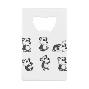 Abrebotellas De Tarjeta De Crédito Oso panda