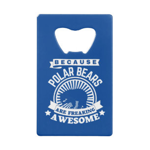 Abrebotellas De Tarjeta De Crédito Oso polar