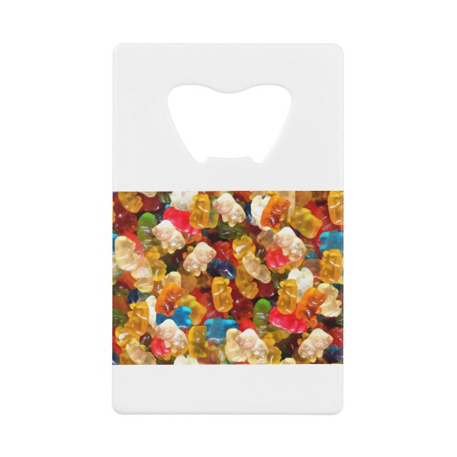 Abrebotellas De Tarjeta De Crédito osos gummy (Anverso)