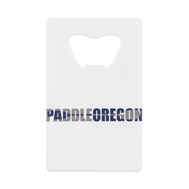 Abrebotellas De Tarjeta De Crédito Paddle Oregon Kayaking (Anverso)