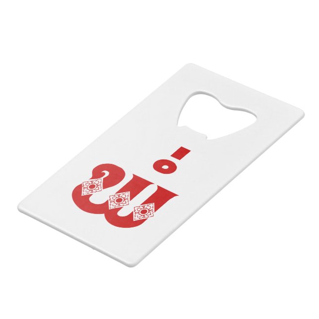 Abrebotellas De Tarjeta De Crédito Padre Lao - ພໍ່ / Pa - Idioma laoico / lao (Ángulo frontal)