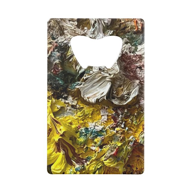 Abrebotellas De Tarjeta De Crédito Paleta del artista #1 (Anverso)