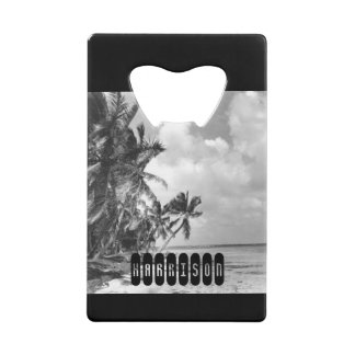Abrebotellas De Tarjeta De Crédito Palmeras Vintage Personalizadas