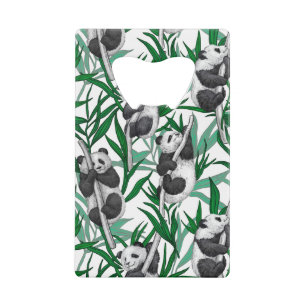 Abrebotellas De Tarjeta De Crédito Panda cubs on