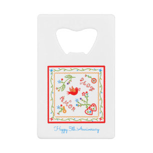 Abrebotellas De Tarjeta De Crédito pañuelos de amor de San Valentín