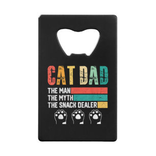 Abrebotellas De Tarjeta De Crédito Papá gato del Día del Padre