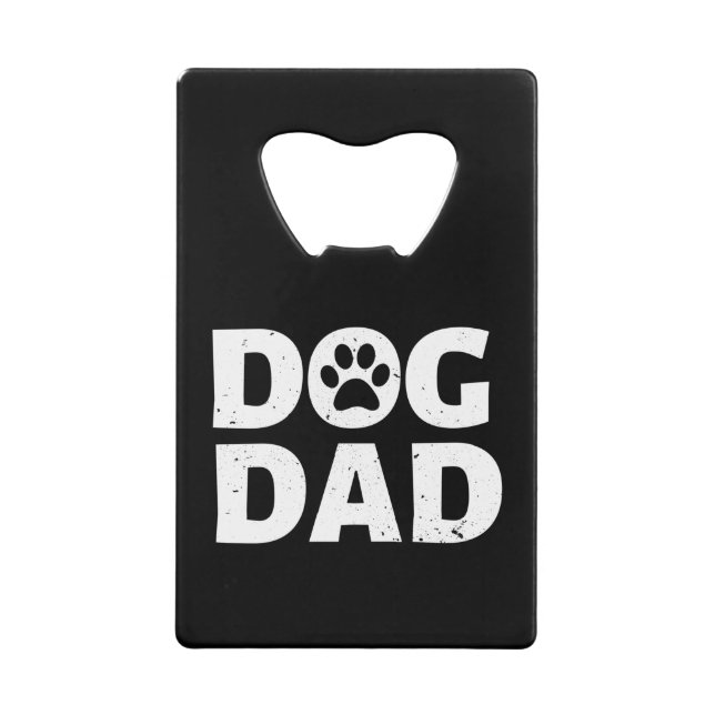 Abrebotellas De Tarjeta De Crédito Papá Perro (Anverso)