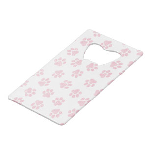 Abrebotellas De Tarjeta De Crédito Papas de perro, garras de perro, garras rosadas de