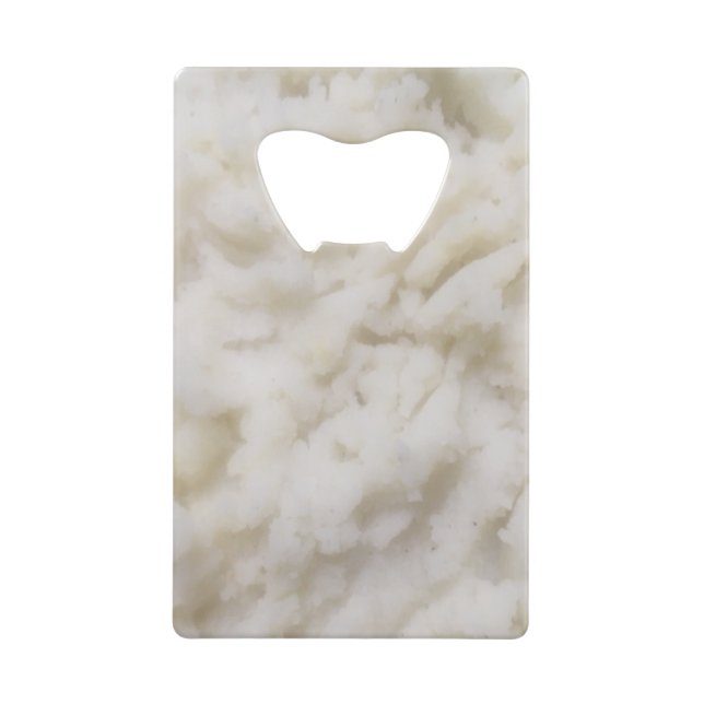 Abrebotellas De Tarjeta De Crédito Papas machacadas (Anverso)