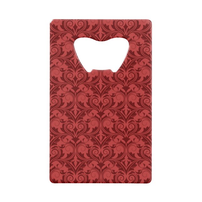 Abrebotellas De Tarjeta De Crédito Papel pintado rojo (Anverso)