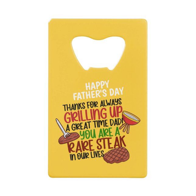 Abrebotellas De Tarjeta De Crédito Papi del Chef Funny Personalizado (Anverso)