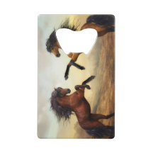 par de caballos salvajes