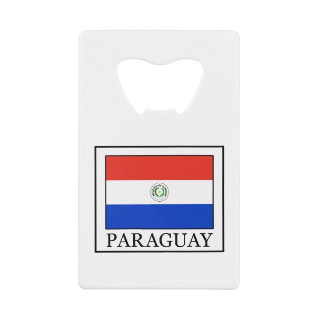Abrebotellas De Tarjeta De Crédito Paraguay (Anverso)