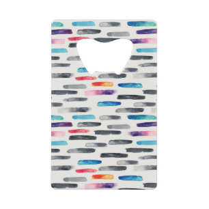 Abrebotellas De Tarjeta De Crédito Paredes de brocha acuarela, colorido y sin costura