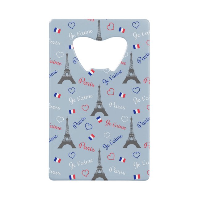Abrebotellas De Tarjeta De Crédito París (Anverso)