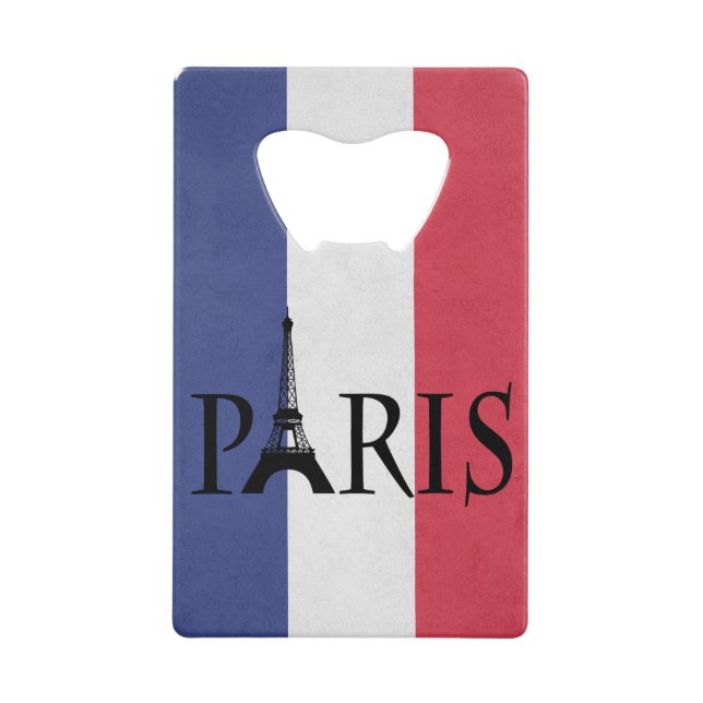 Abrebotellas De Tarjeta De Crédito París (Anverso)