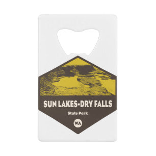 Abrebotellas De Tarjeta De Crédito Parque Estatal Sun Lakes-Dry Falls Washington