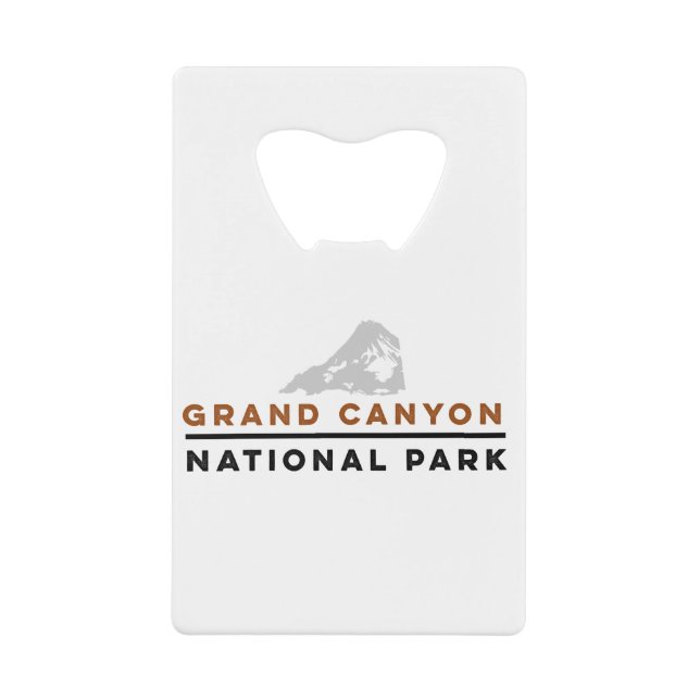 Abrebotellas De Tarjeta De Crédito Parque nacional del Gran Cañón (Anverso)
