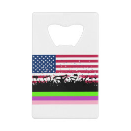 Abrebotellas De Tarjeta De Crédito party crowd on american