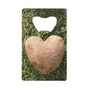 Abrebotellas De Tarjeta De Crédito Patata con forma de corazón