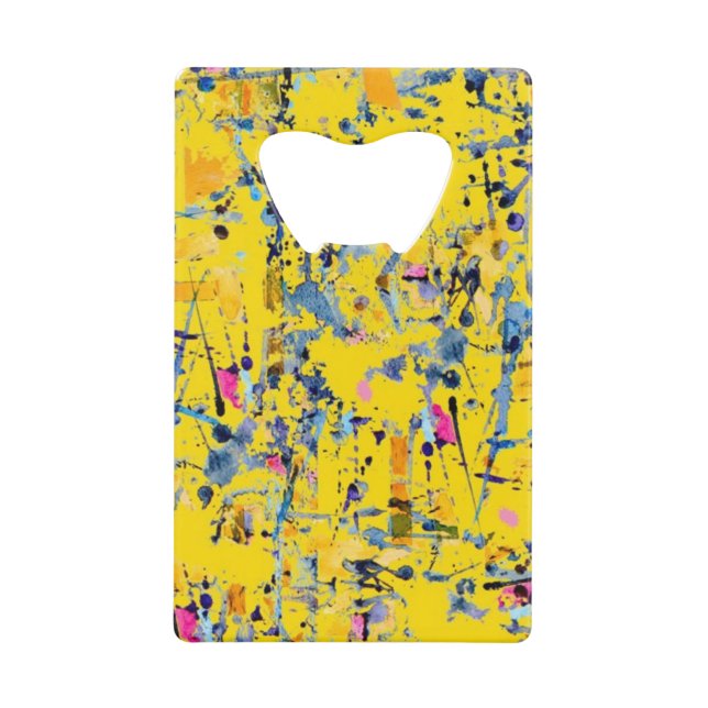 Abrebotellas De Tarjeta De Crédito Patrón abstracto (Anverso)