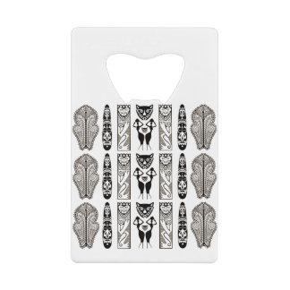 Abrebotellas De Tarjeta De Crédito Patrón africano