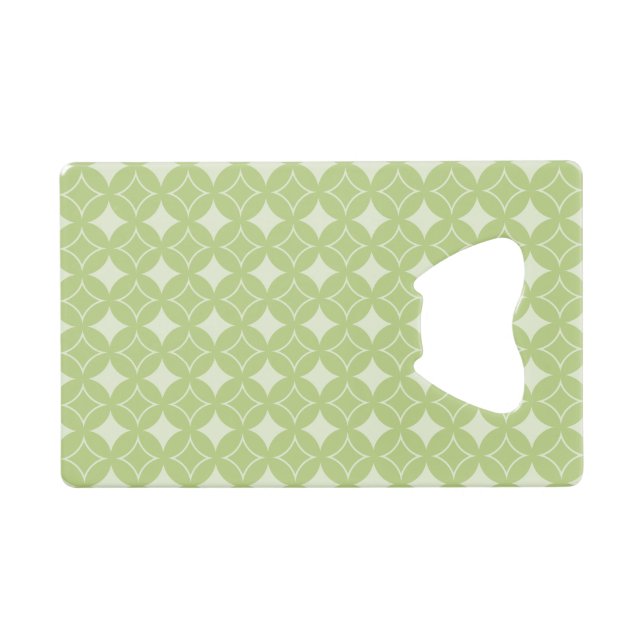 Abrebotellas De Tarjeta De Crédito Patrón de barco verde oliva (Anverso (Horizontal))