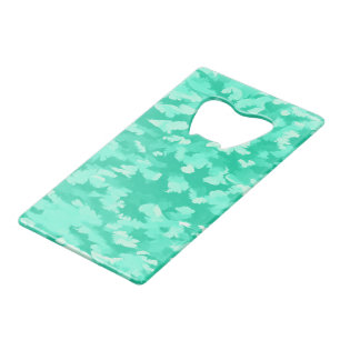 Abrebotellas De Tarjeta De Crédito Patrón de camuflaje acuático