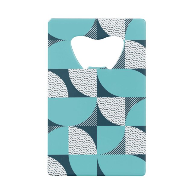 Abrebotellas De Tarjeta De Crédito Patrón de forma geométrica creativa (Anverso)