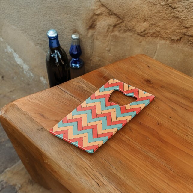 Abrebotellas De Tarjeta De Crédito Patrón de formas geométricas sin inconvenientes (Bottle Openers)