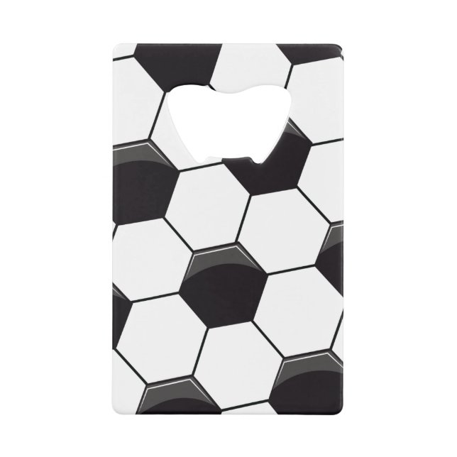 Abrebotellas De Tarjeta De Crédito Patrón de fútbol (Anverso)