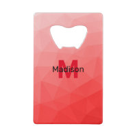 Patrón de malla geométrica con gradiente rojo Mono